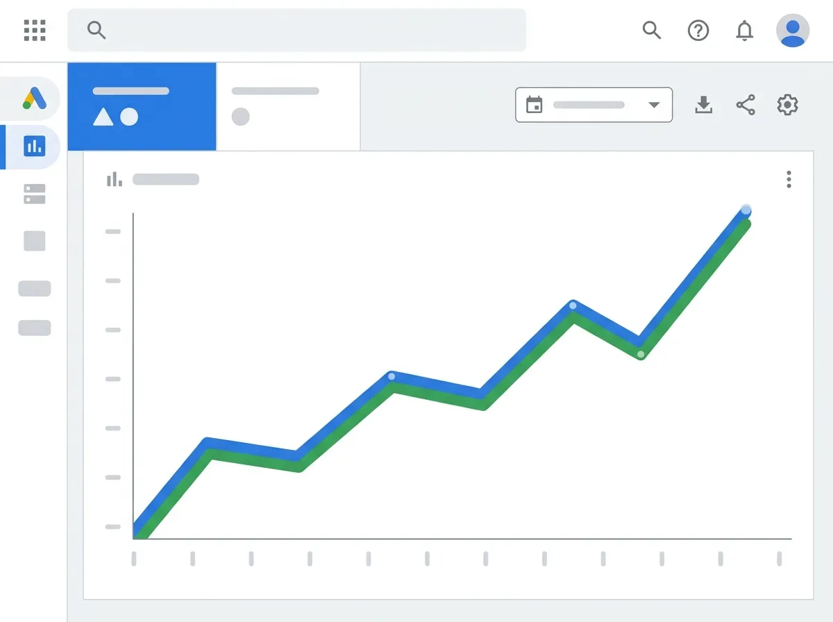Grafik pertumbuhan penjualan bisnis dan ROI